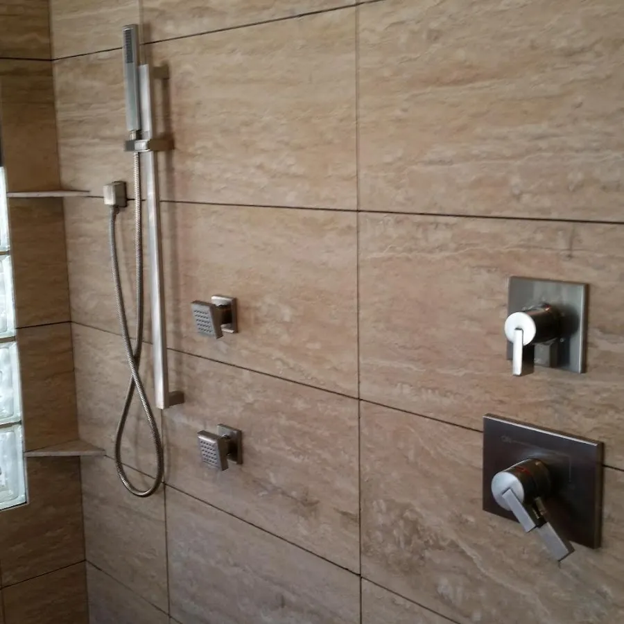 Shower fixture installation for Water Heater Replacement in Magna